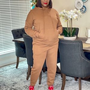 Hoodie Sweatpants Set (Camel)